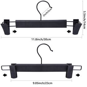 NORTHERN BROTHERS bulk black hangers for large families and organized closets