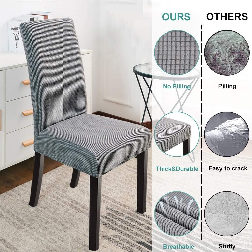 Northern Brothers dining chair covers protect from spills and stains during family meals.