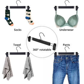 NORTHERN BROTHERS jeans hangers with 360 degree swivel hook for flexible closet setup