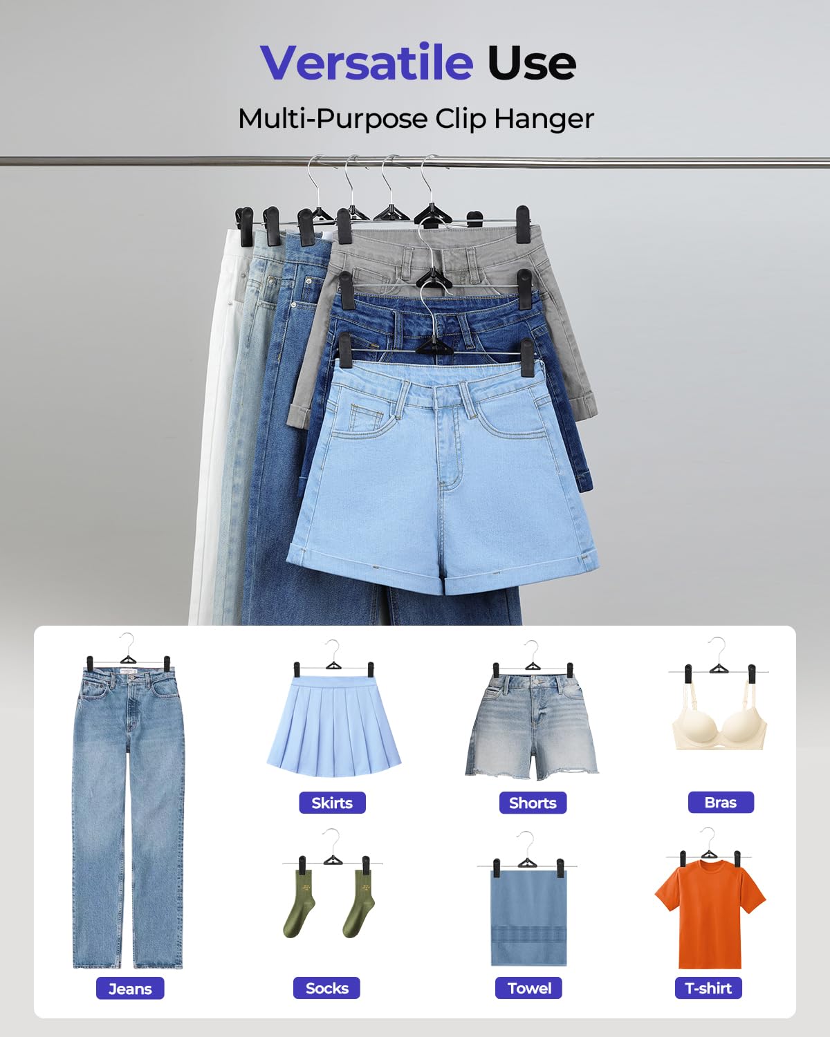 Northern Brothers space-saving design maximizes storage and keeps outfits organized