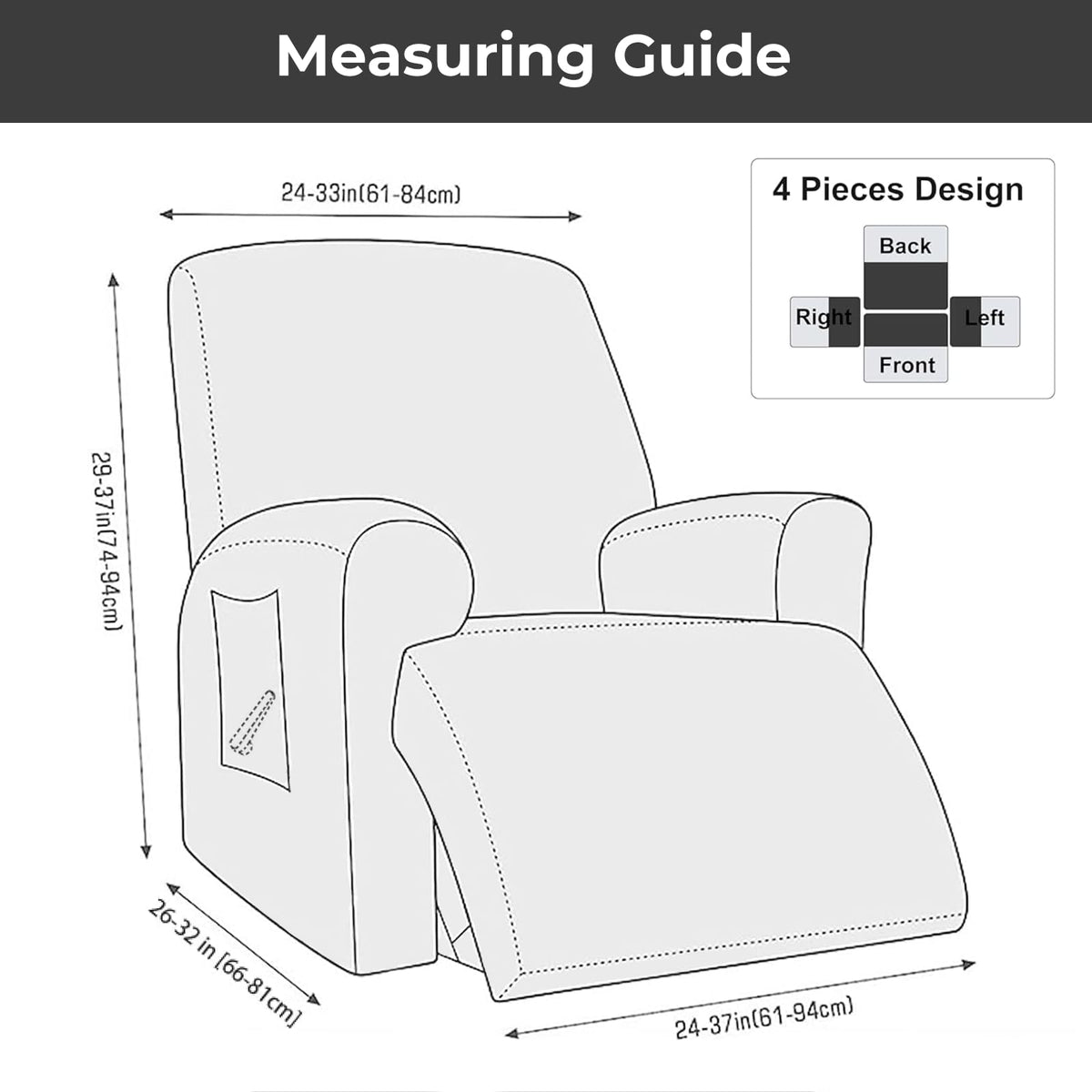 Northern Brothers khaki recliner cover updates your room while protecting upholstery.