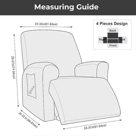 Northern Brothers khaki recliner cover updates your room while protecting upholstery.