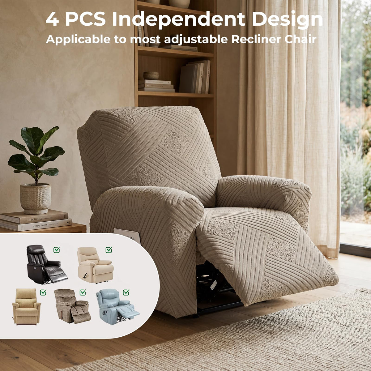 Northern Brothers washable recliner cover is easy to clean after messy moments.