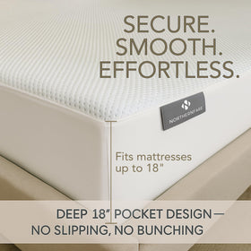 NORTHERNFARE 18-inch deep pocket fits king mattresses securely.