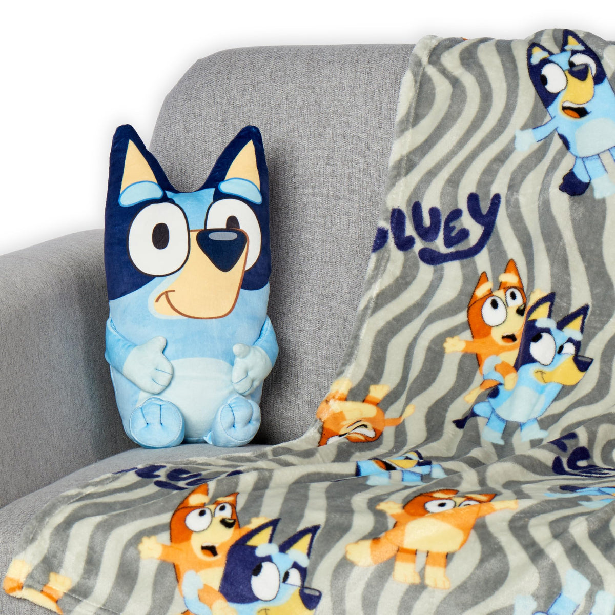 Northwest Bluey pattern detail shows bright characters for visual fun