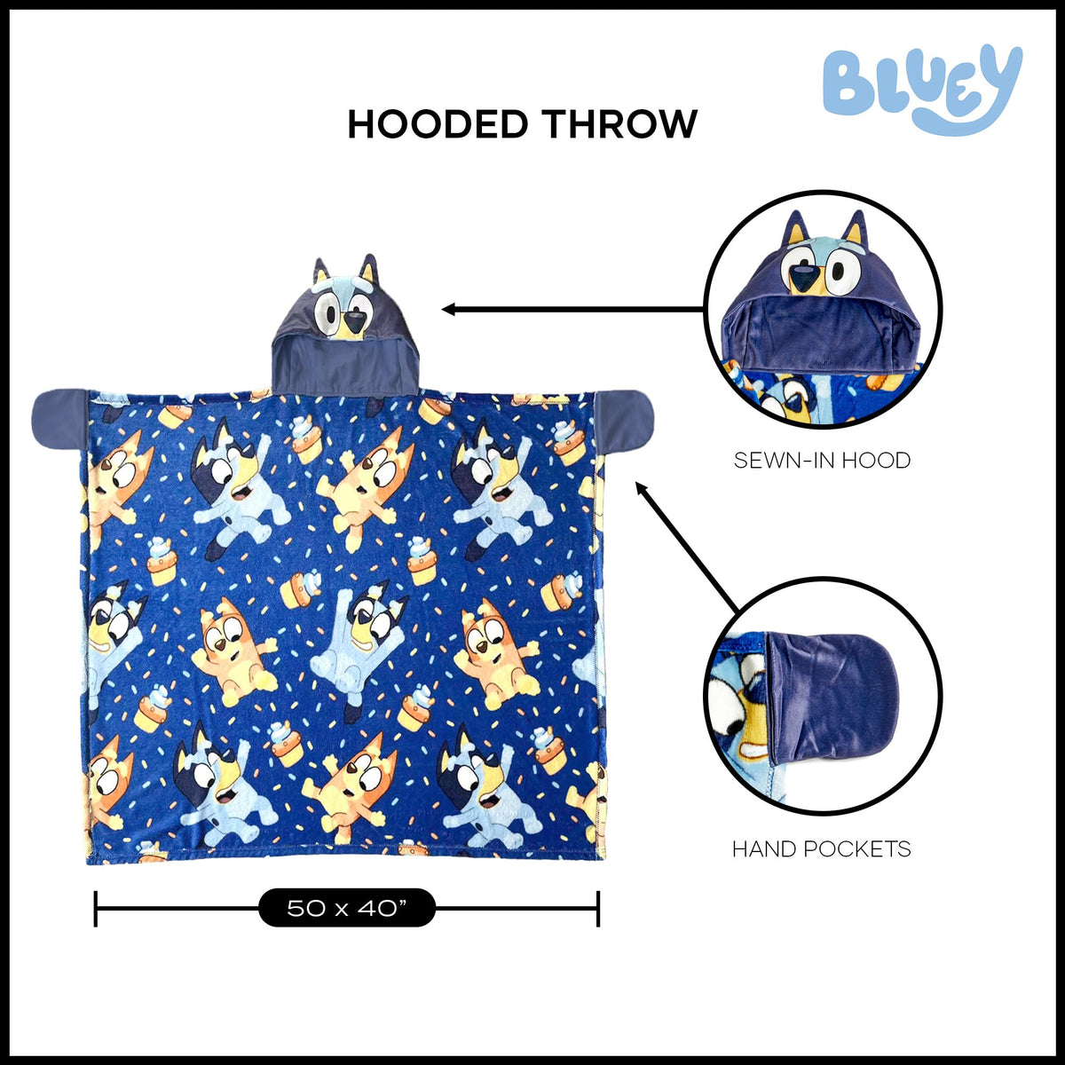 Northwest Bluey throw - bedroom decor ready for bedtime stories and snuggles