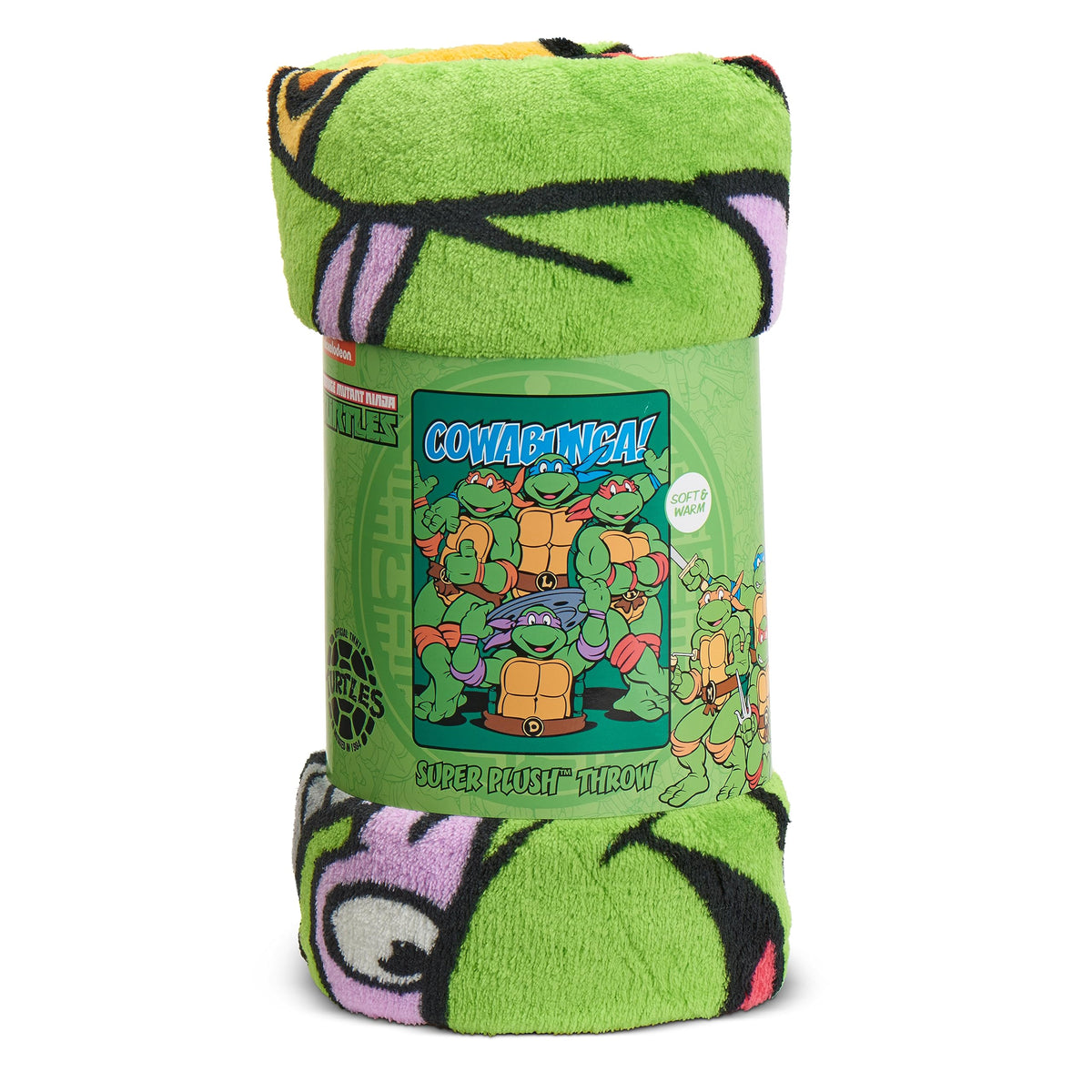 Northwest TMNT throw edge-to-edge graphic features vivid imagery for stylish decor