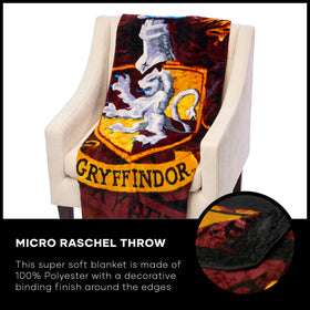 Northwest Harry Potter throw blanket machine washable care makes maintenance simple after movies.