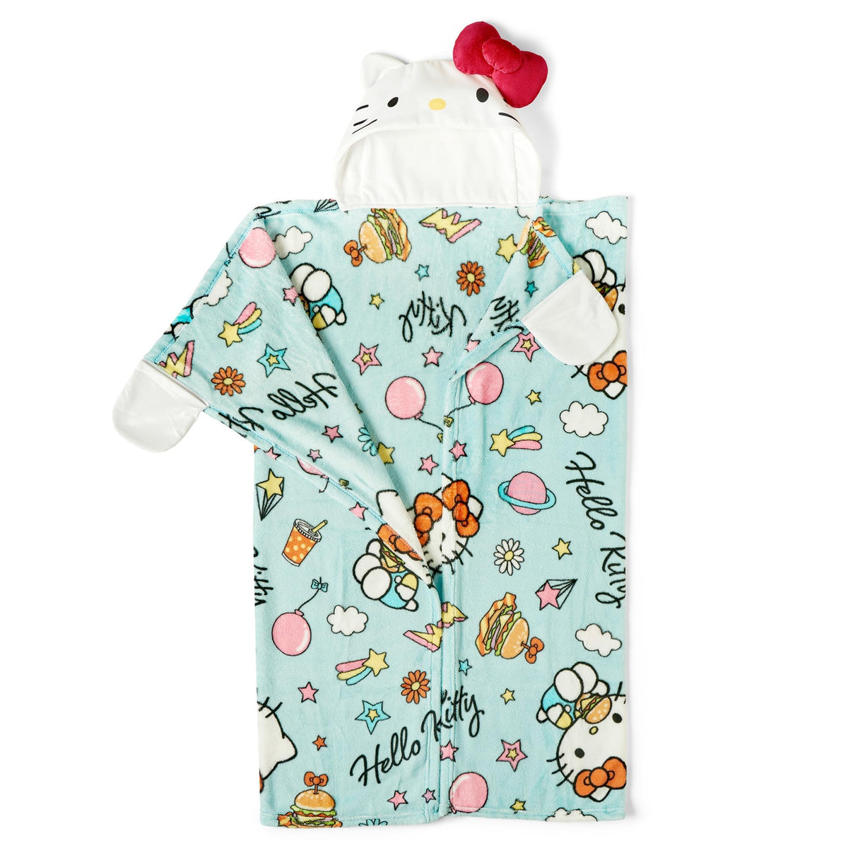 Northwest Hello Kitty hood 3D sculpted hood for immersive wear.