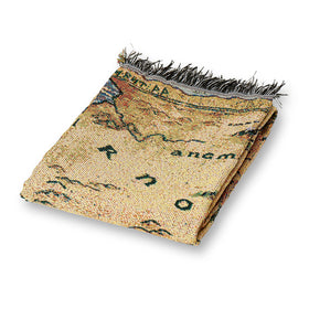 Northwest Lord of the Rings Hobbit tapestry throw closeup weave showing softness