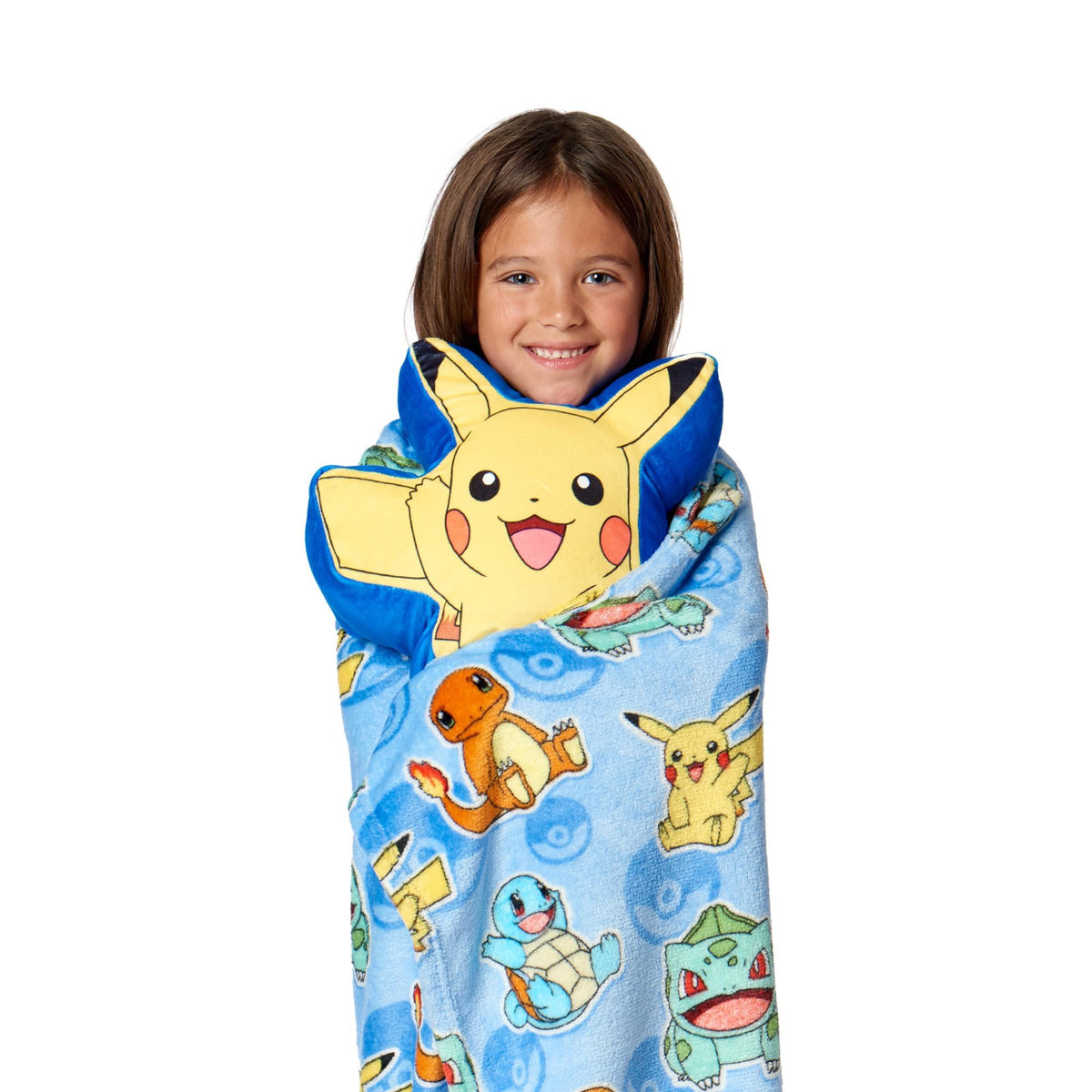 Northwest Pokémon throw highlights Pikachu details for lively room decor.