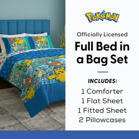 Northwest Pokemon First Starters bed set highlighting Bulbasaur for themed bedding.