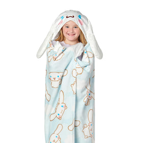 Northwest Sanrio hooded throw blanket hood provides cozy warmth for movie nights