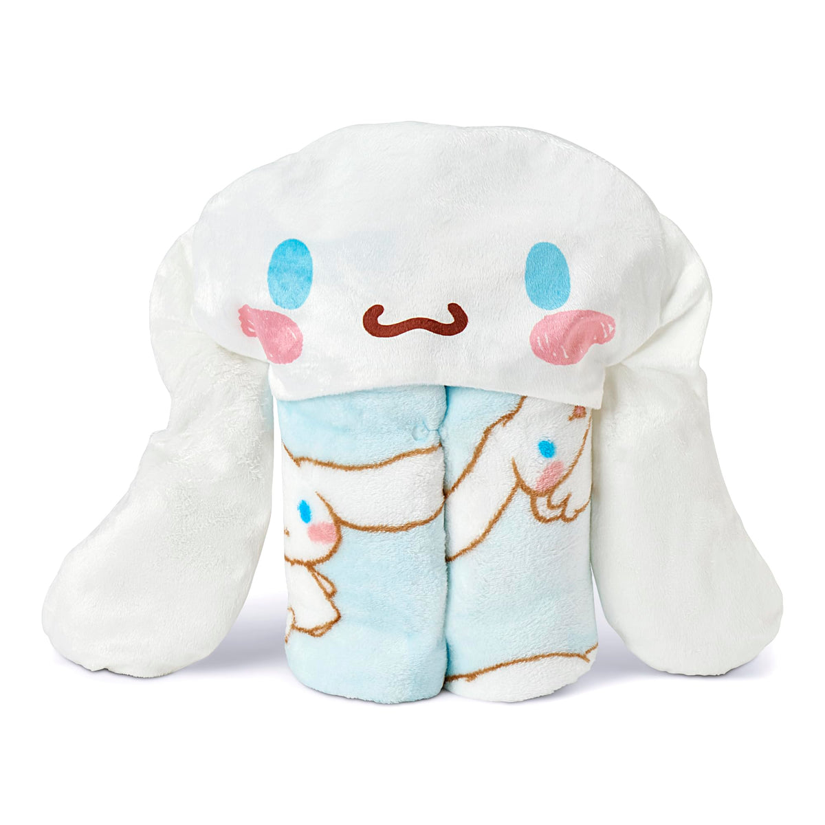 Northwest Sanrio hooded throw blanket silky fabric feels gentle on skin