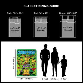 Northwest TMNT throw bedtime cozy option in kids rooms and sleepovers