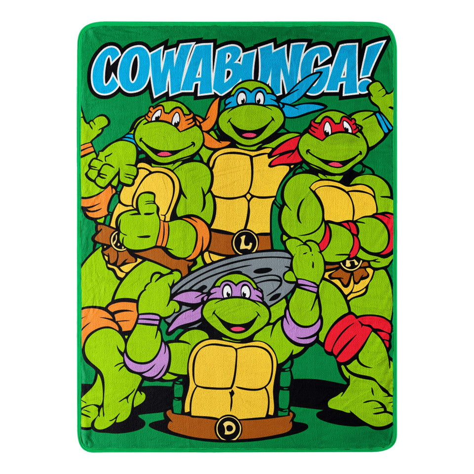 Northwest TMNT throw graphic adds bold color to your sofa for movie nights