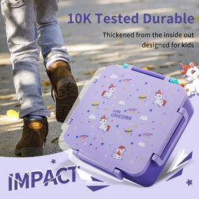 Drop-proof shell protects Norxely lunch contents during playtime