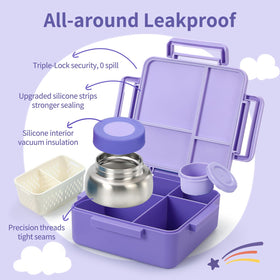 Ergonomic latches on Norxely lunch box for easy opening by toddlers