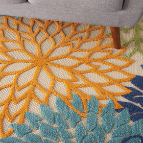 Nourison Aloha rug for indoor-outdoor versatility across living rooms and decks