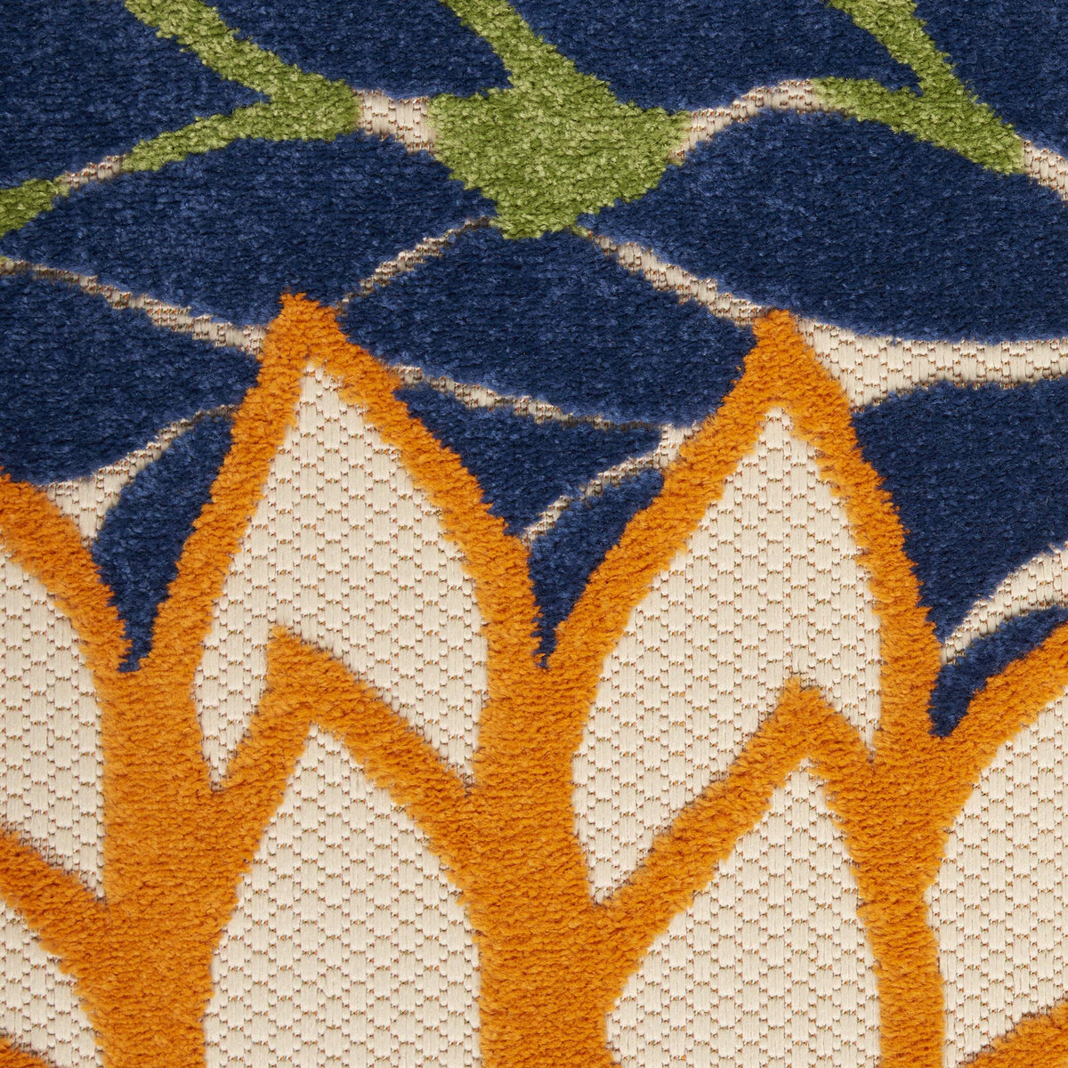 Nourison Aloha rug ideal for patios, decks, porches, and yards