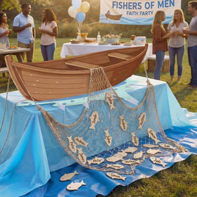 Novabright assembly-friendly boat cutout with stands for easy setup