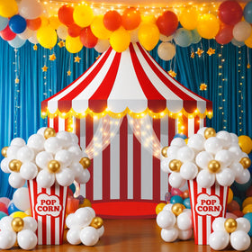 Novabright carnival circus backdrop for vibrant party photos and atmosphere
