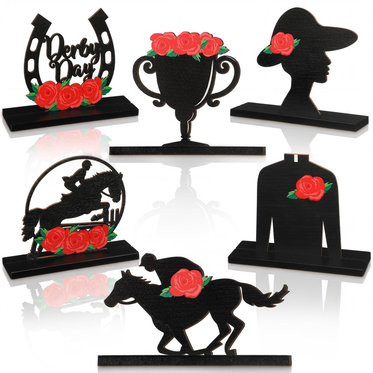 Novabright Derby with Rose table decor centerpiece for an elegant Derby party.