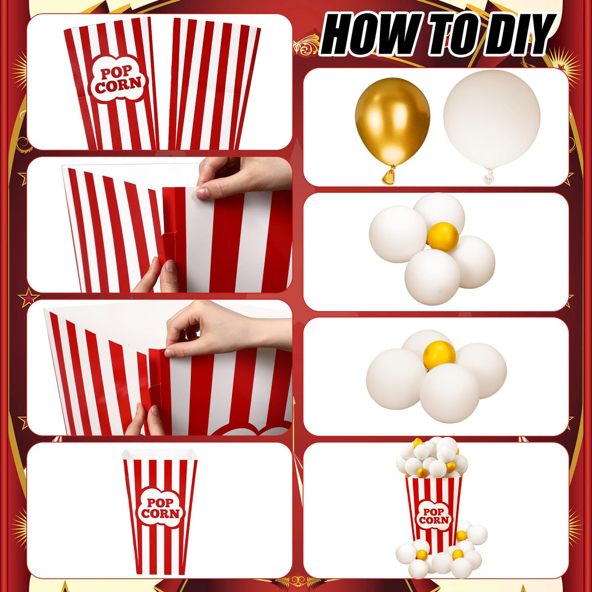 Novabright white balloons add airy volume for festive decor