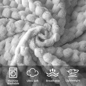 NovaSunrise soft double-sided plush blanket provides lightweight warmth
