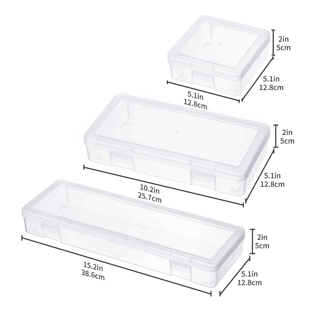 novelinks clear storage large box with lid for board game parts and craft components