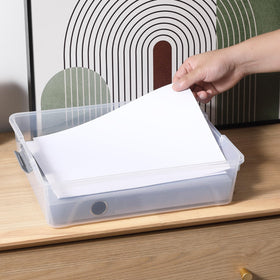Novelinks durable clear material supports versatile storage across rooms.