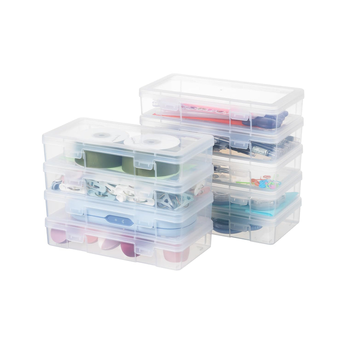 novelinks clear storage medium box keeps documents and supplies neatly organized.