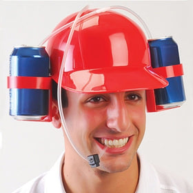 Novelty Place BPA-free plastic straw attached to helmet