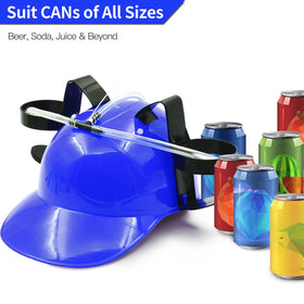 Novelty Place drinking helmet with adjustable strap fits all head sizes.
