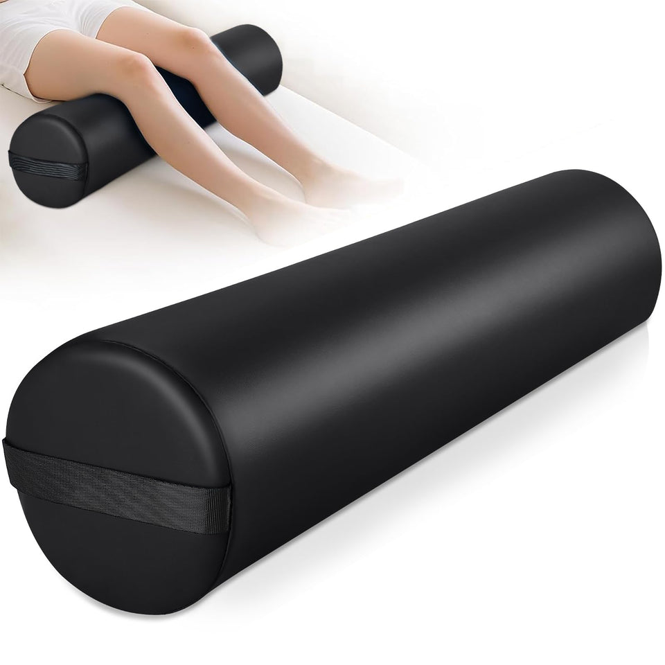 Noverlife full round bolster for legs provides steady knee support during massage