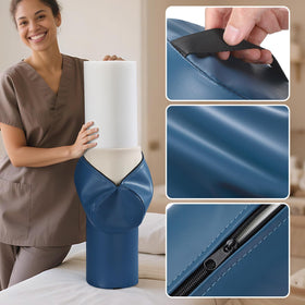 Noverlife blue bolster with strap handle and clean surface