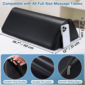 Noverlife Knee Wedge Pillow flat side prevents rolling during use.