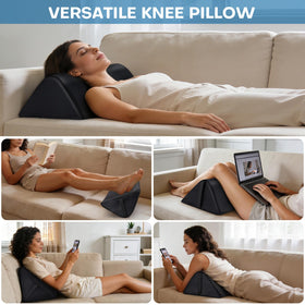 Noverlife Knee Wedge Pillow with zippered outer case for quick cleaning.