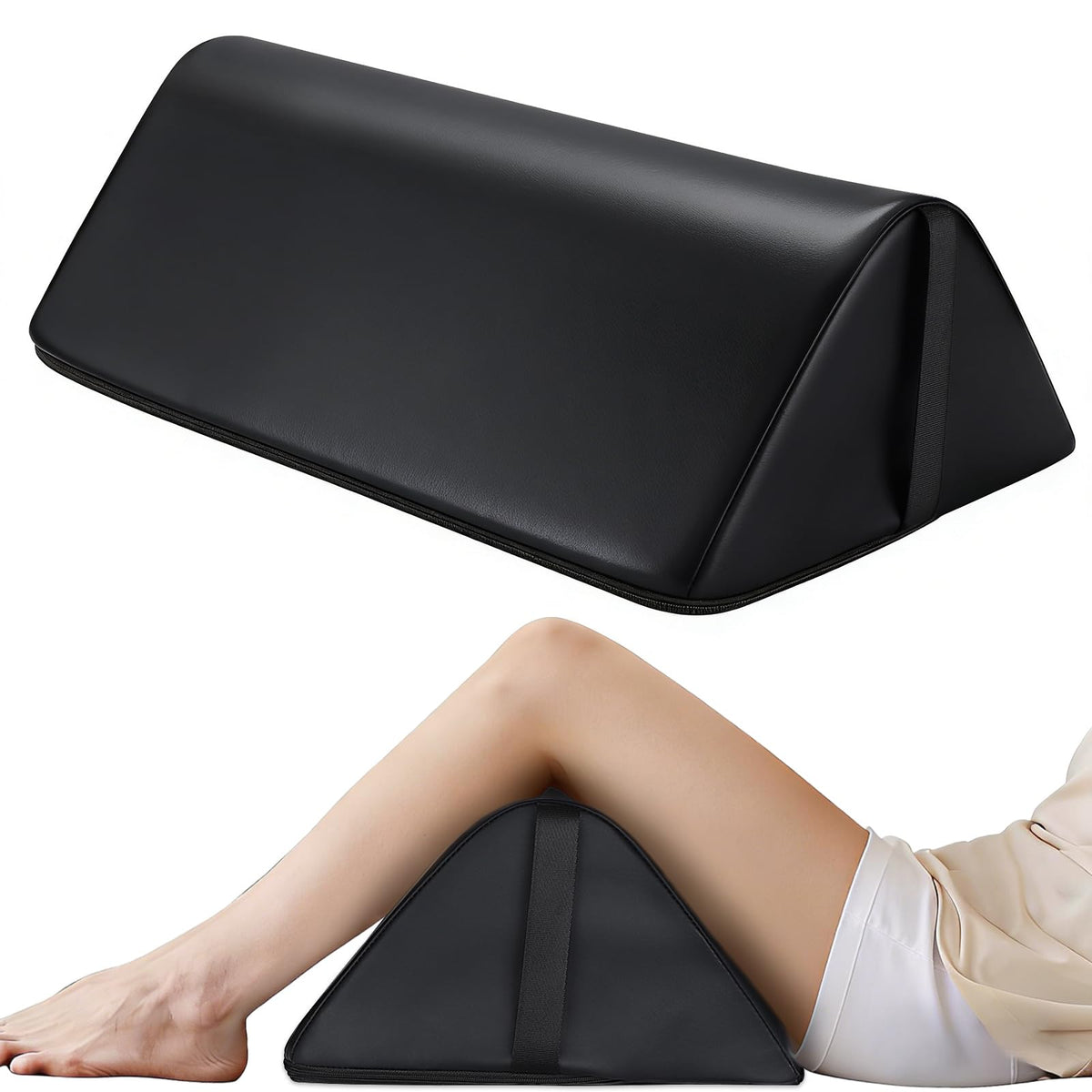 Noverlife Knee Wedge Pillow is easy to care for on massage tables.