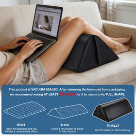 Noverlife Knee Wedge Pillow supports upper and lower body alignment ergonomically.