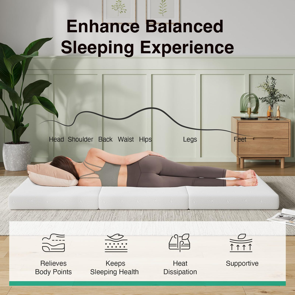 Novilla cloud-design cover showcases breathable, washable fabric for fresh, long-lasting comfort.