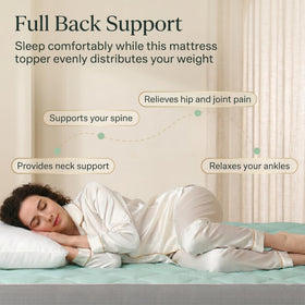Novilla Queen breathable, machine-washable cover maintains freshness.