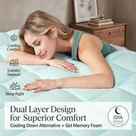 Novilla Queen versatile topper suited for beds, sofas, and guest rooms.