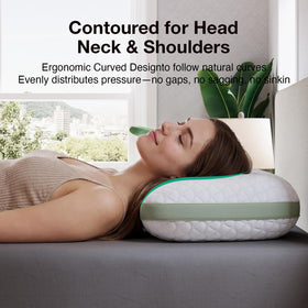 360-degree breathable system keeps the night cool and comfortable.