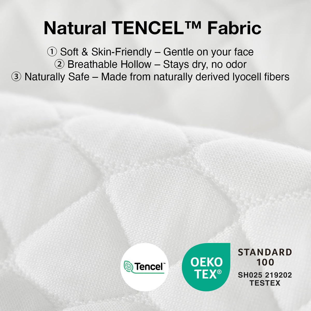 Queen size pillow offering generous support for various sleepers.