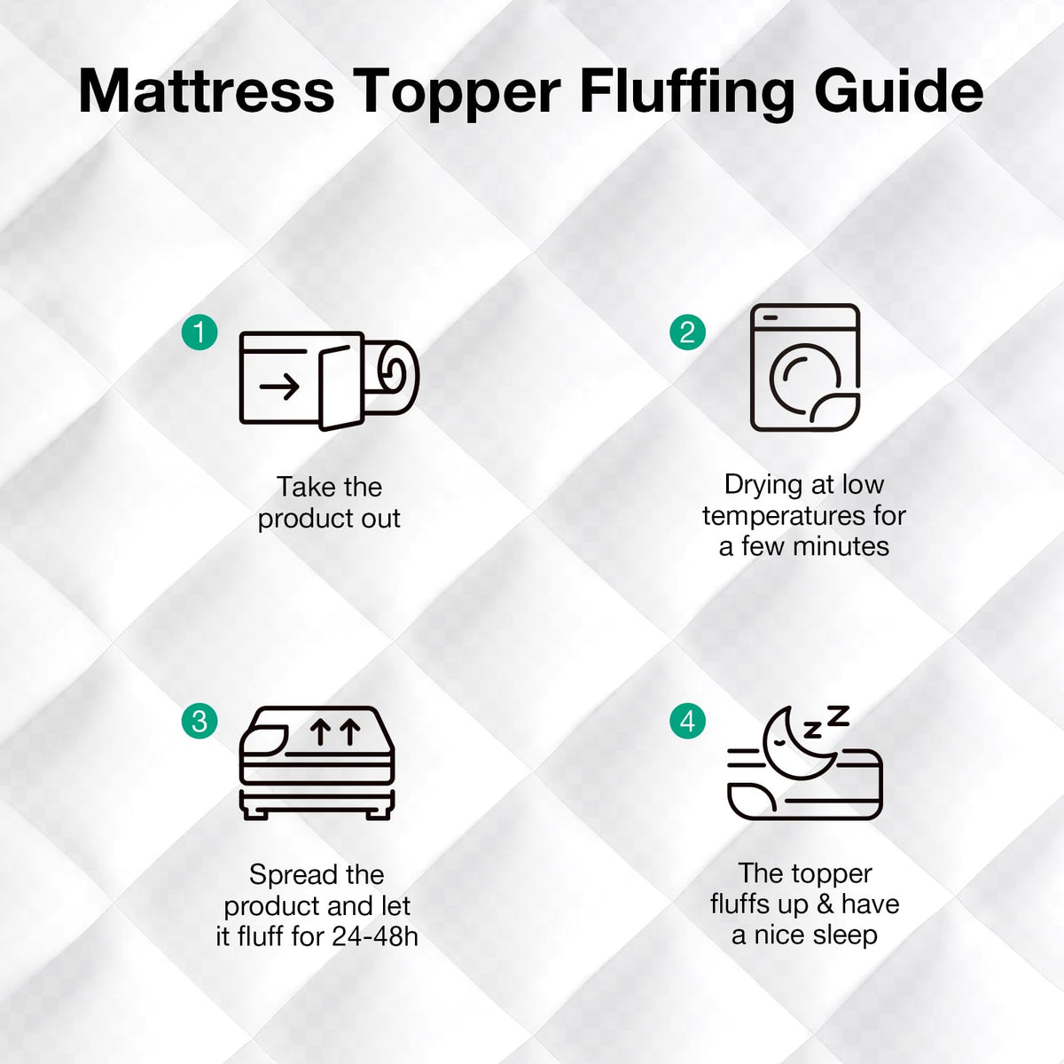 Novilla Twin Topper room-ready setup enhances the look of your bed