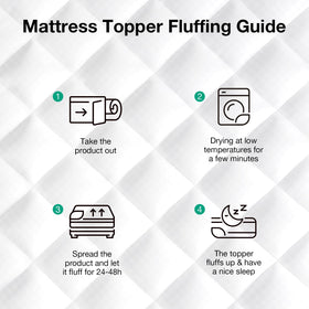 Novilla Twin Topper room-ready setup enhances the look of your bed