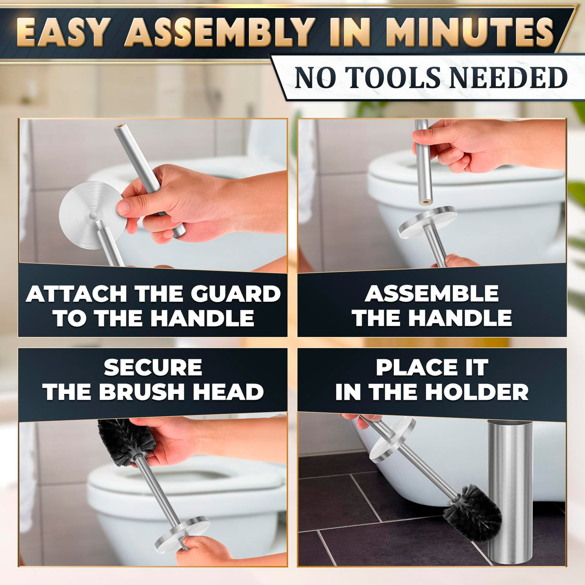 Novsix protective handle shield reduces splashes during cleaning