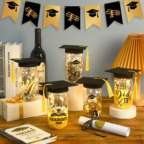 NOVWANG UV DTF cup wraps showcase quotes on cups for stylish grad tributes