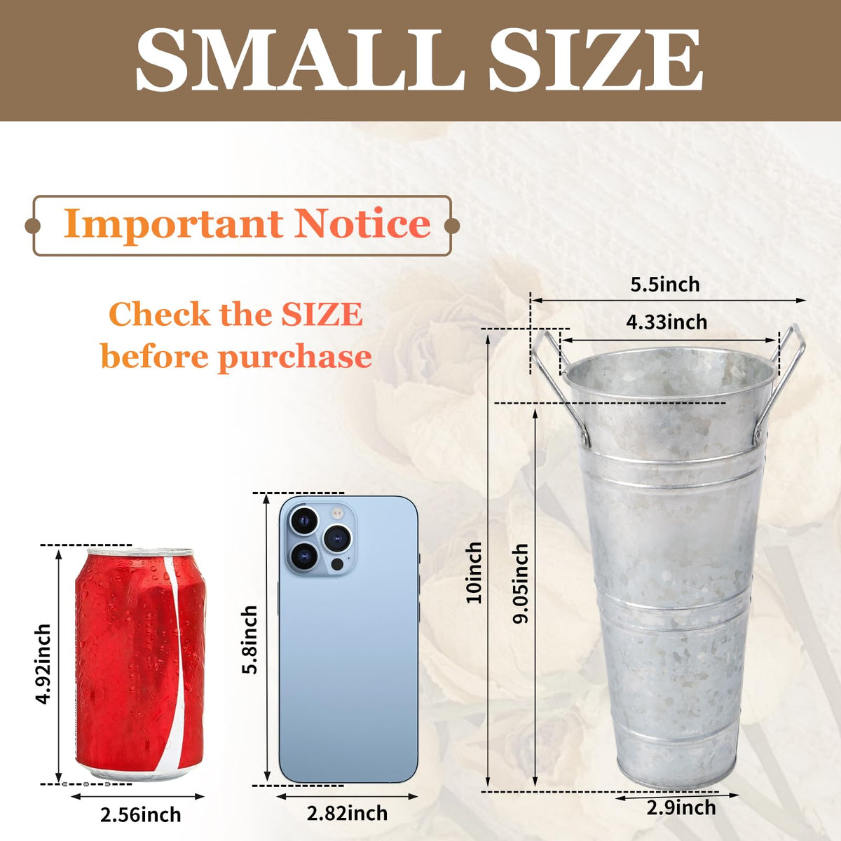 Nowdowin buckets with 2.9-inch bottom diameter center arrangements neatly.